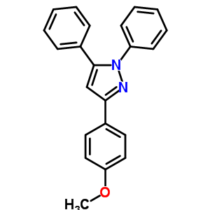 1,5-Diphenyl-3-(4-methoxyphenyl)-1h-pyrazole Structure,33045-40-8Structure