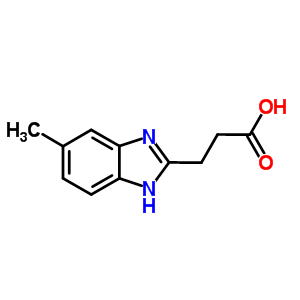 3-(5-Methyl-1h-benzoimidazol-2-yl)-propionic acid Structure,33138-04-4Structure