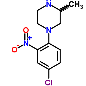 1-(4-Chloro-2-nitrophenyl)-3-methylpiperazine hydrochloride Structure,331657-28-4Structure