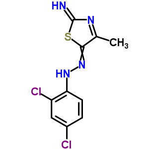 2,4-Dichloro-n-[(2-imino-4-methyl-1,3-thiazol-5-ylidene)amino]aniline Structure,33174-98-0Structure