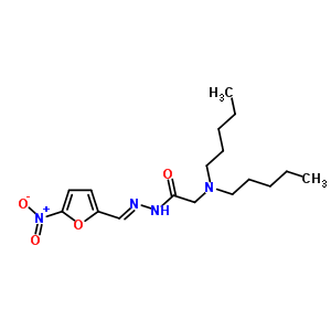 5-Nitro-2-furaldehyde (dipentylaminoacetyl)hydrazone Structure,33207-14-6Structure