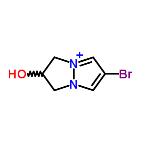 3-Bromo-5-aza-1-azoniabicyclo[3.3.0]octa-1,3-dien-7-ol Structure,33233-48-6Structure