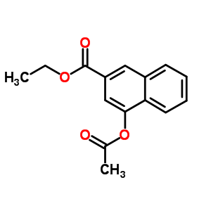 4-(Acetyloxy)-2-naphthalenecarboxylic acid ethyl ester Structure,33295-46-4Structure