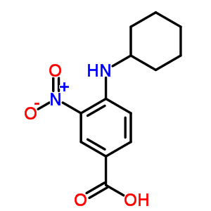 4-(Cyclohexylamino)-3-nitrobenzoic acid Structure,333340-82-2Structure