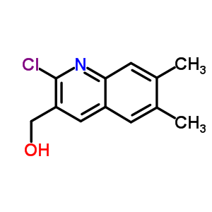 2-Chloro-6,7-dimethylquinoline-3-methanol Structure,333408-44-9Structure