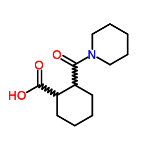 2-(Piperidin-1-ylcarbonyl)cyclohexanecarboxylic acid Structure,333437-34-6Structure