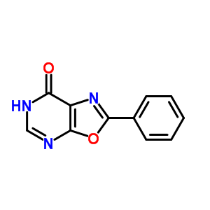 2-苯基-噁唑并[5,4-d]嘧啶-7(6H)-酮結(jié)構(gòu)式_33360-18-8結(jié)構(gòu)式