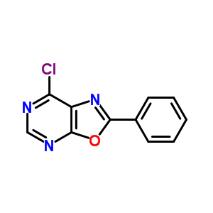 7-氯-2-苯基-噁唑并[5,4-d]嘧啶結(jié)構(gòu)式_33360-19-9結(jié)構(gòu)式