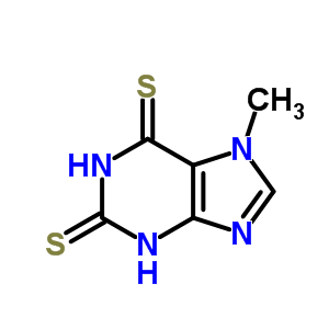 7-Methyl-3h-purine-2,6-dithione Structure,33403-02-0Structure