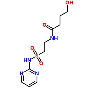 Butanamide,4-hydroxy-n-[2-[(2-pyrimidinylamino)sulfonyl]ethyl]- Structure,33406-87-0Structure