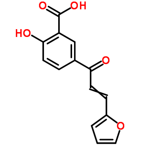 5-[3-(2-Furyl)prop-2-enoyl]-2-hydroxy-benzoic acid Structure,33494-98-3Structure