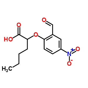 2-(2-Formyl-4-nitrophenoxy)hexanoic acid Structure,335153-21-4Structure