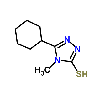 5-Cyclohexyl-4-methyl-4H-1,2,4-triazole-3-thiol Structure,335220-81-0Structure