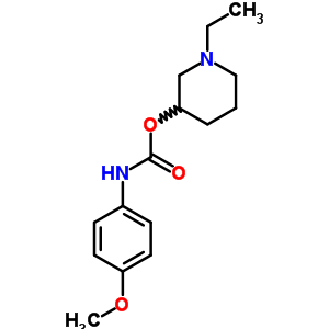 P-methoxycarbanilic acid 1-ethyl-3-piperidinyl ester Structure,33531-51-0Structure