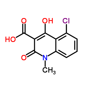 5-Chloro-1,2-dihydro-4-hydroxy-1-methyl-2-oxo-3-quinoline carboxylic acid Structure,335640-50-1Structure