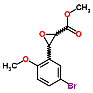 Methyl 3-(5-bromo-2-methoxy-phenyl)oxirane-2-carboxylate Structure,33567-55-4Structure