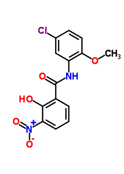 Benzamide, n-(5-chloro-2-methoxyphenyl)-2-hydroxy-3-nitro-Structure,33581-05-4Structure Benzamide, n-(5-chloro-2-methoxyphenyl)-2-hydroxy-3-nitro- Structure,33581-05-4Structure