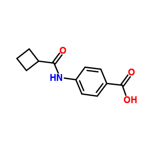 4-[(Cyclobutylcarbonyl)amino]benzoic acid Structure,33582-66-0Structure