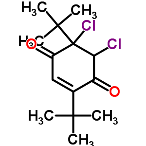 2,5-Ditert-butyl-5,6-dichloro-2-cyclohexene-1,4-dione Structure,33611-72-2Structure