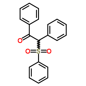 1,2-二苯基-2-(苯基磺?；?-乙酮結(jié)構(gòu)式_33641-39-3結(jié)構(gòu)式