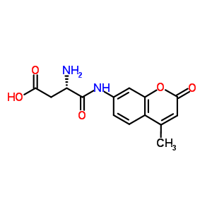 alpha-(7-酰胺-4-甲基香豆素)L-天冬氨酸三氟乙酸結(jié)構(gòu)式_336616-48-9結(jié)構(gòu)式