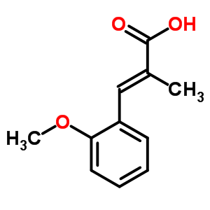 2-Propenoic acid, 3-(2-methoxyphenyl)-2-methyl- Structure,3368-15-8Structure