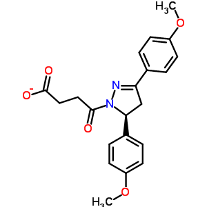 4-[3,5-Bis-(4-methoxy-phenyl)-4,5-dihydro-pyrazol-1-yl ]-4-oxo-butyric acid Structure,337482-89-0Structure