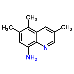 3,5,6-三甲基喹啉-8-胺結(jié)構(gòu)式_3376-14-5結(jié)構(gòu)式