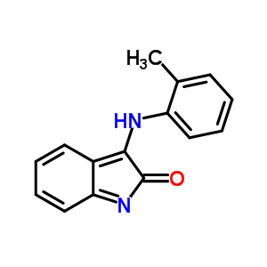 2H-indol-2-one,1,3-dihydro-3-[(2-methylphenyl)imino]- Structure,33829-04-8Structure