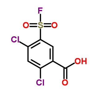 Benzoic acid,2,4-dichloro-5-(fluorosulfonyl)- Structure,33866-08-9Structure