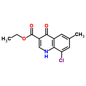 8-Chloro-4-hydroxy-6-methylquinoline-3-carboxylic acid ethyl ester Structure,338795-13-4Structure