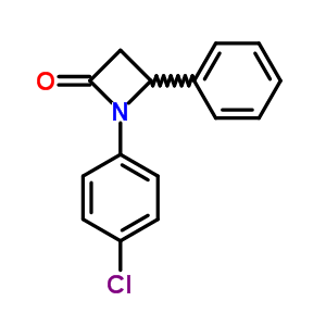 1-(4-Chlorophenyl)-4-phenyl-azetidin-2-one Structure,33912-39-9Structure