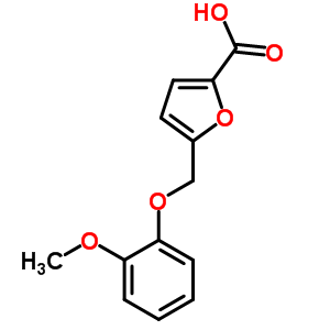 5-(2-Methoxy-phenoxymethyl)-furan-2-carboxylic acid Structure,339292-54-5Structure