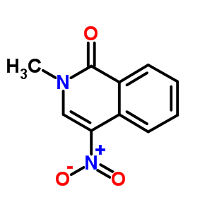 2-Methyl-4-nitroisoquinolin-1(2h)-one Structure,33930-79-9Structure