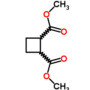 1,2-Cyclobutanedicarboxylic acid 1,2-dimethyl ester Structure,3396-20-1Structure