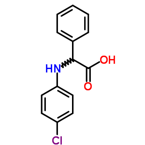 Benzeneacetic acid, a-[(4-chlorophenyl)amino]- Structure,33984-30-4Structure