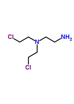 N,n-bis(2-chloroethyl)ethane-1,2-diamine Structure,3399-66-4Structure