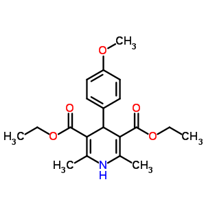 3,5-Pyridinedicarboxylic acid, 1,4-dihydro-4-(4-methoxyphenyl)-2,6-dimethyl-, diethyl ester (9ci) Structure,34014-60-3Structure