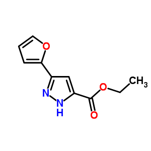 5-(2-呋喃基)-1H-吡唑-3-羧酸乙酯結構式_34020-22-9結構式