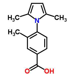 4-(2,5-Dimethyl-1h-pyrrol-1-yl)-3-methylbenzoic acid Structure,340312-91-6Structure