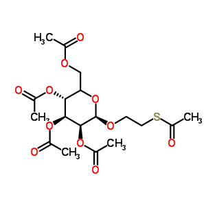 2’-(Acetylthio)ethyl 2,3,4,6-tetra-o-acetyl-beta-d-glucopyranoside Structure,34044-34-3Structure