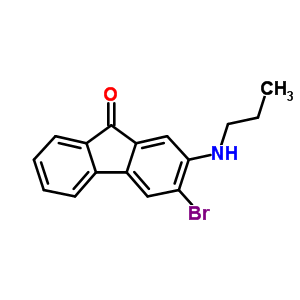 3-Bromo-2-propylamino-fluoren-9-one Structure,3405-11-6Structure