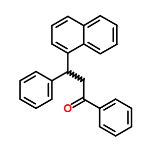 3-Naphthalen-1-yl-1,3-diphenyl-propan-1-one Structure,3407-00-9Structure