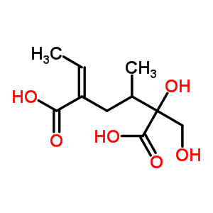 (2S,3r,5z)-5-ethylidene-2-hydroxy-2-(hydroxymethyl)-3-methylhexanedioic acid Structure,34081-90-8Structure