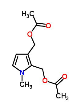 1-Methyl-2,3-bis(acetoxymethyl)pyrrole Structure,34082-83-2Structure