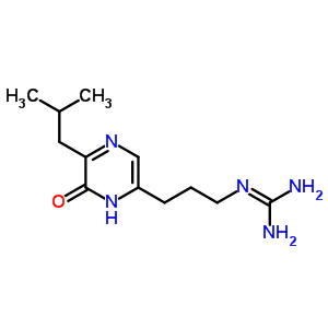 1-[3-[1,6-Dihydro-5-(2-methylpropyl)-6-oxopyrazin-1-yl ]propyl ]guanidine Structure,34098-41-4Structure