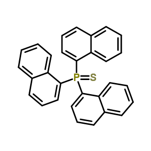 Phosphine sulfide,tri-1-naphthalenyl- Structure,3411-49-2Structure