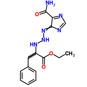 Benzenepropanoic acid, a-[3-[5-(aminocarbonyl)-1h-imidazol-4-yl]-1-triazenyl]-, ethyl ester(9ci) Structure,3413-79-4Structure