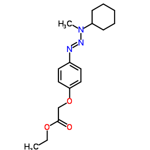 Ethyl 2-[4-(cyclohexyl-methyl-amino)diazenylphenoxy]acetate Structure,34153-37-2Structure