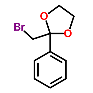 2-(Bromomethyl)-2-phenyl-1,3-dioxolane Structure,3418-21-1Structure